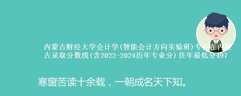 内蒙古财经大学会计学(智能会计方向实验班)专业在内蒙古录取分数线(含2022-2024历年专业分) 往年最低分497