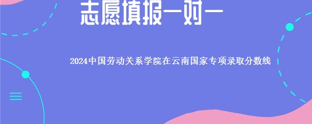 2024中国劳动关系学院在云南国家专项录取分数线