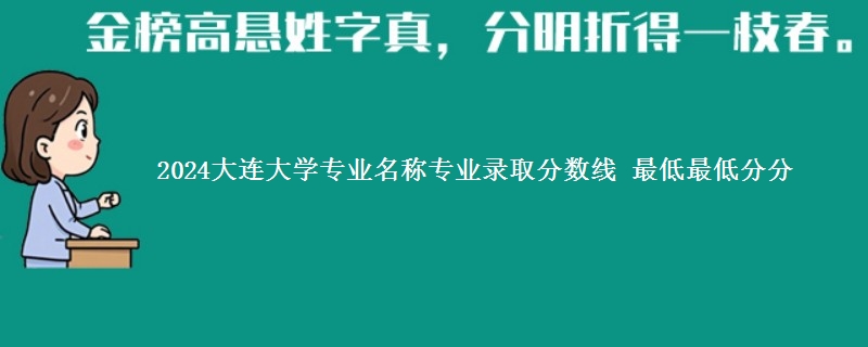 2024大连大学专业名称专业录取分数线 最低最低分分