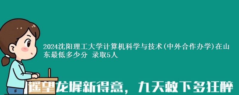 2024沈阳理工大学计算机科学与技术(中外合作办学)在山东最低多少分 录取5人