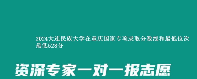 2024大连民族大学在重庆国家专项录取分数线和最低位次 最低528分