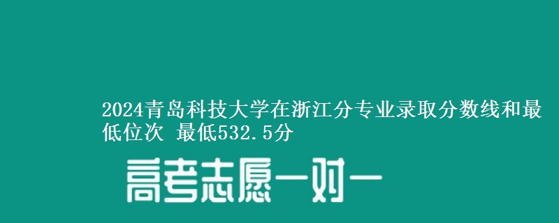 2024青岛科技大学在浙江分专业录取分数线和最低位次 最低532.5分