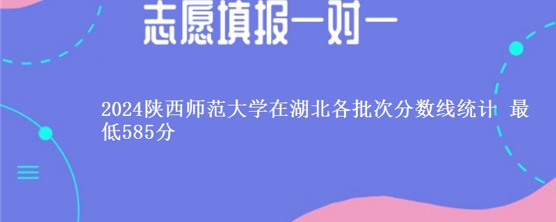 2024陕西师范大学在湖北各批次分数线统计 最低585分