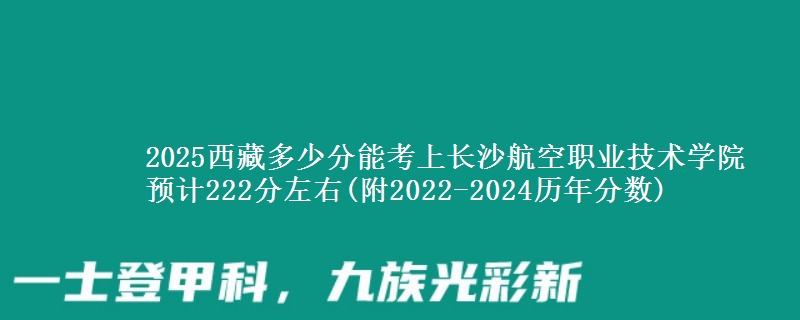 2025西藏多少分能考上长沙航空职业技术学院 预计222分左右(附2022-2024历年分数)