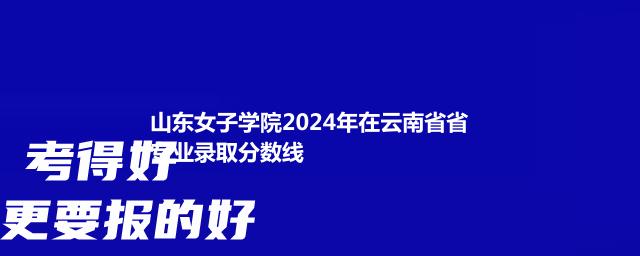 山东女子学院2024艺术类分数线