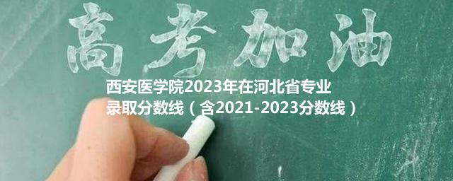 2023西安医学院在河北省专业录取分数线（含2021-2023分数线）