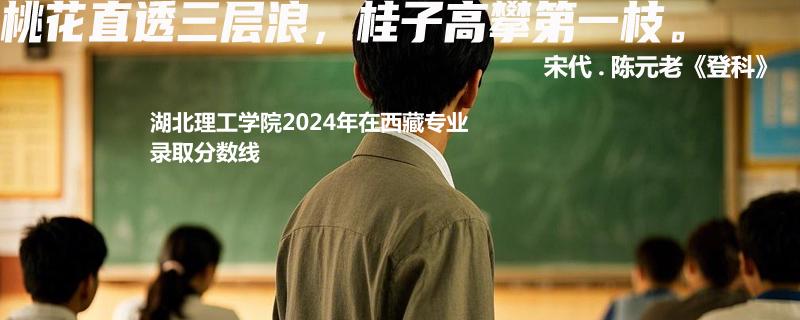 湖北理工学院2024年在西藏专业录取分数线