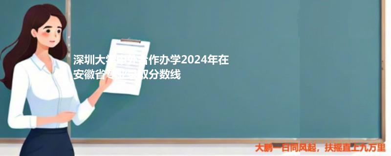 深圳大学中外合作办学2024年在安徽省专业录取分数线